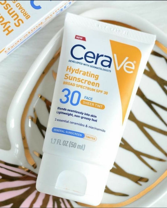 Cerave Hydrating Sunscreen Face Sheer with Tint - SPF 30